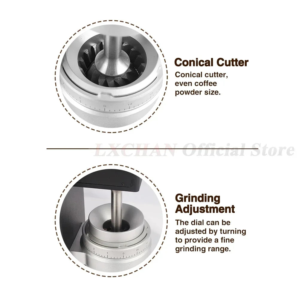 HomeWise Coffee Grinder 83mm Conical Burrs Stainless Steel Turkish Coffee Milling Machine Professional Espresso Coffee Bean Mill