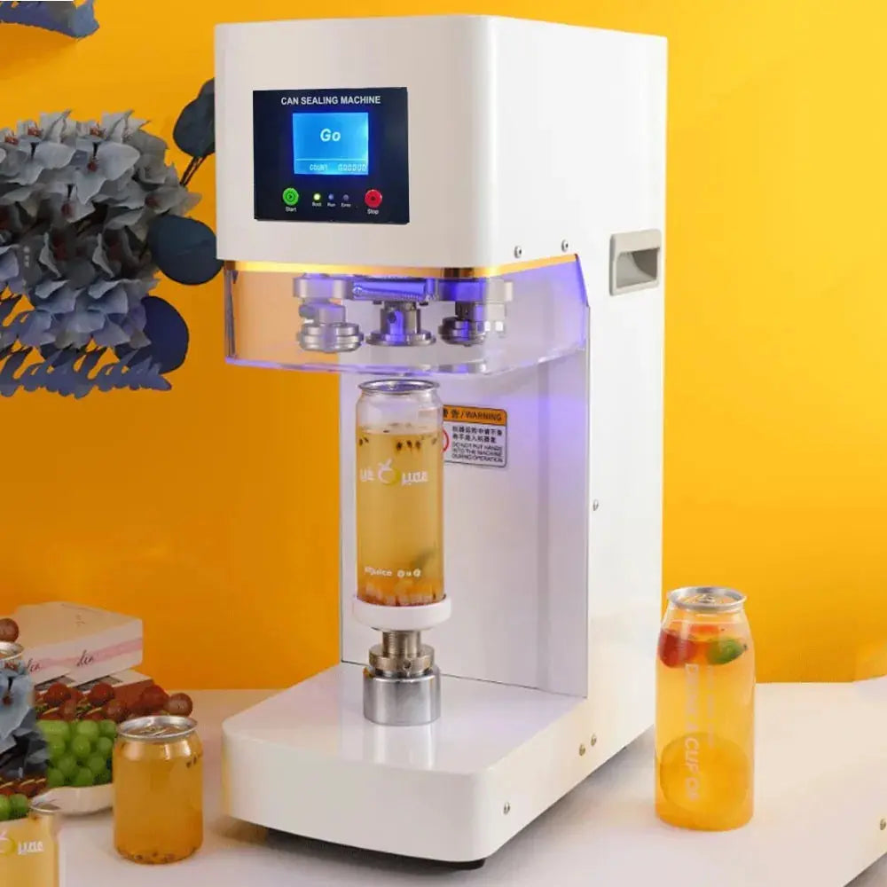 Zip Top Can Sealing Machine Tin Can Sealer Automatic Rotary 5.5mm PET Bottle Soda Water Seamer Beer Juice For Food Beverage Smart_Life_Tech