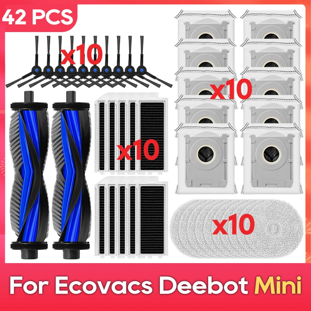 Fit for ( Ecovacs Deebot Mini ) Accessories Main Side Brush Dust Bag Mop Cloth Spare Parts