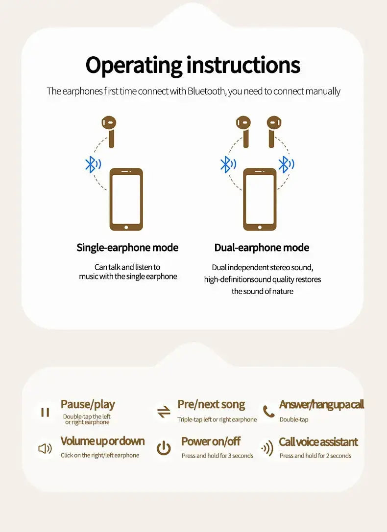 Q86 Bluetooth 5.3 Wireless Headphones Power LED Digital Display 24hours Endurance HiFi Gaming Headsets Waterproof Sports Earbuds Smart_Life_Tech