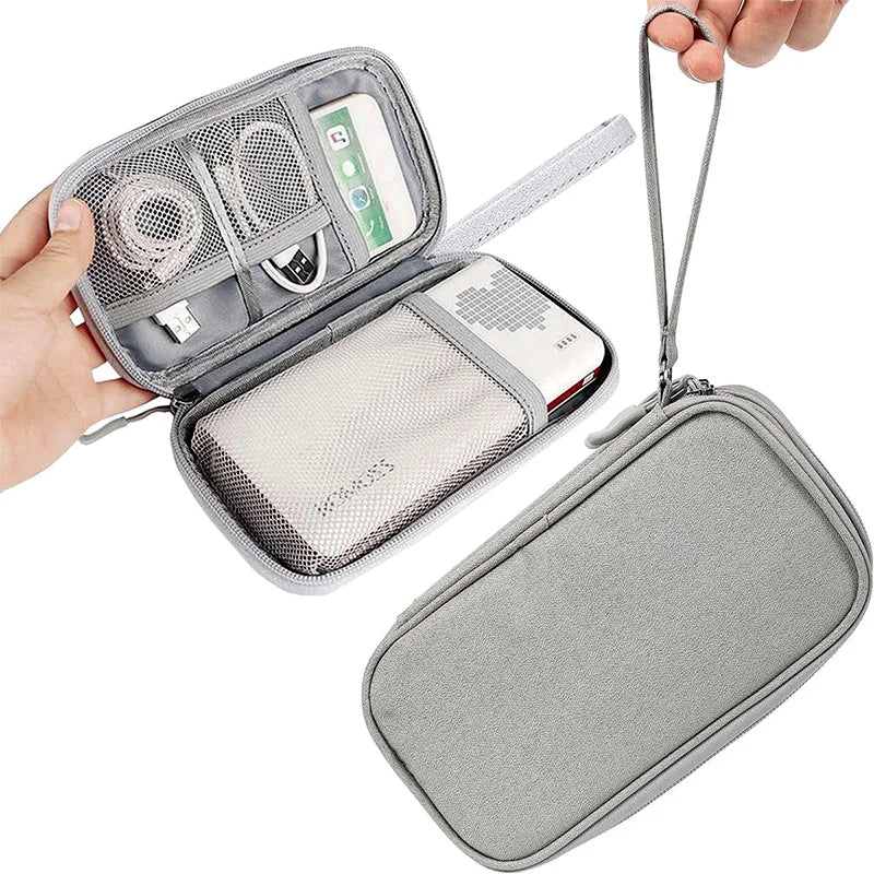 Portable Travel Digital Storage Bag - USB Cable Organizer Headset Charger Case,Multi-Layers Storage Bag for Neatness Convenience
