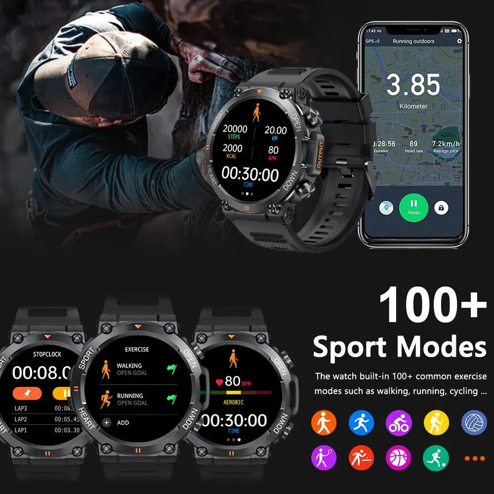 MEVADEN 1.39 inch HD Bluetooth Call Smart Watch Men Sports Fitness Tracker Heart Monitor 400mAh Smartwatch For Android IOS MD56 Smart_Life_Tech