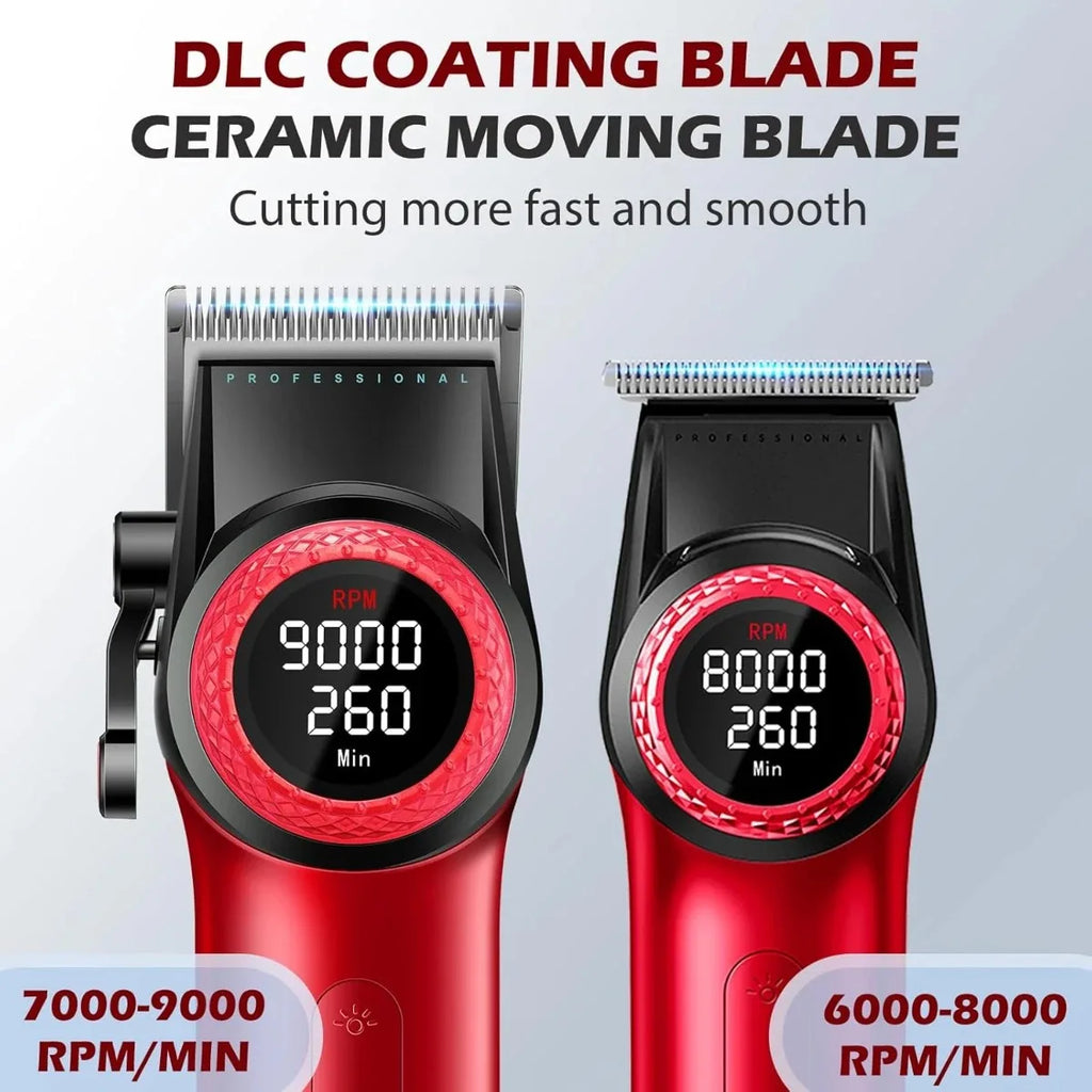 VGR 9000RPM Hair Clipper Professional Hair Trimmer Haircut Machine LED Display Adjustable Barber Hair Clipper for Men V-001 977