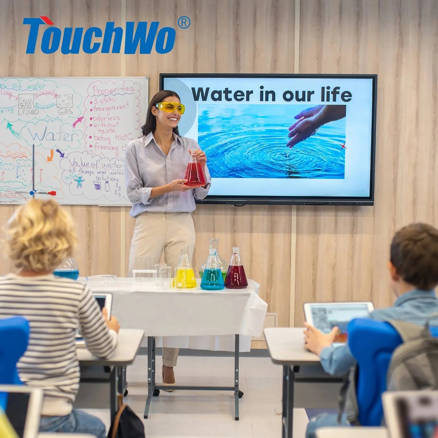 TouchWo 32 43 55 65" Interactive Whiteboard Touchscreen Monitor,All-in-One Touch Computer Smart Board For Office Classroom Smart_Life_Tech