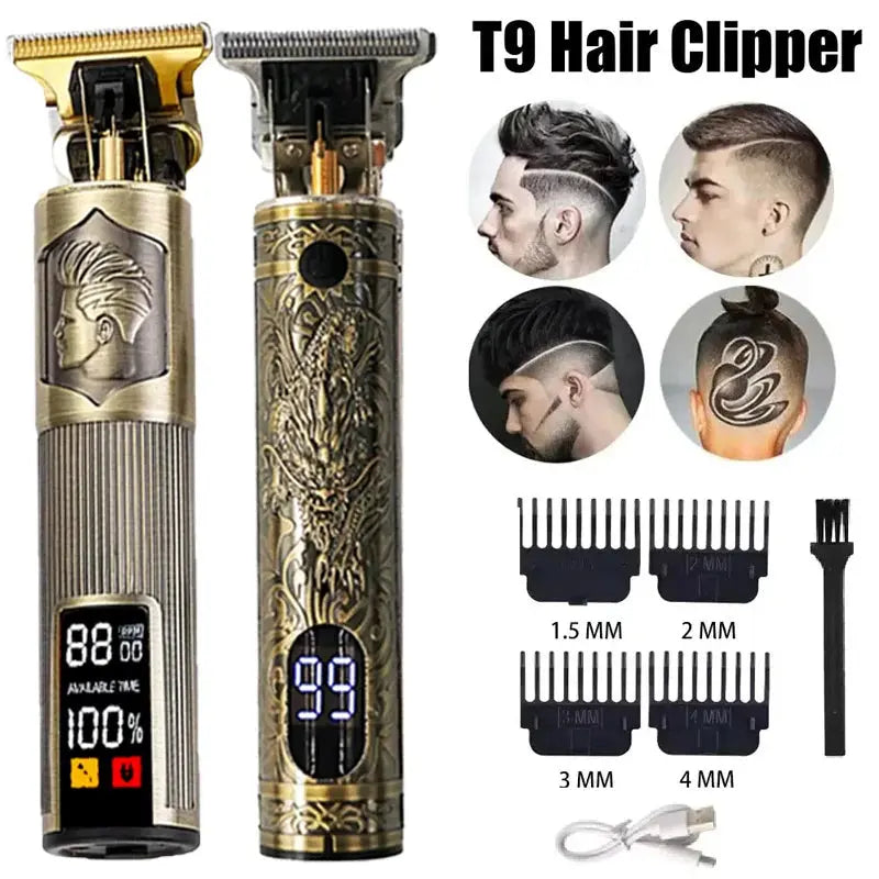 New！T9 Electric Hair Trimmer/Accessories | USB Professional Shaver | 0mm Bald Fade Cutting Machine Portable for Men Home Haircut Smart_Life_Tech