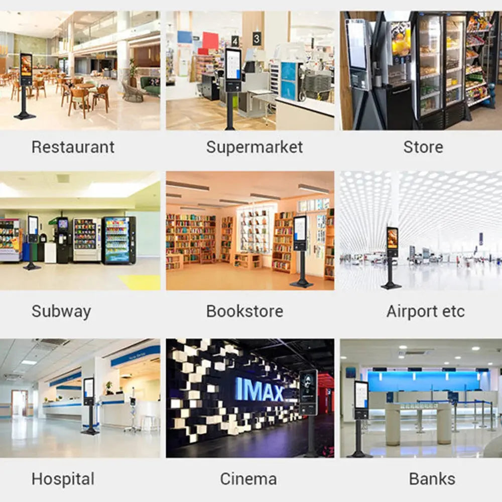 TouchWo 15.6 21.5 23.8 Inch Wall Mount Touch Screen AIO Computer Touchscreen Self Service Checkout Ordering Ticket Payment Kiosk Smart_Life_Tech