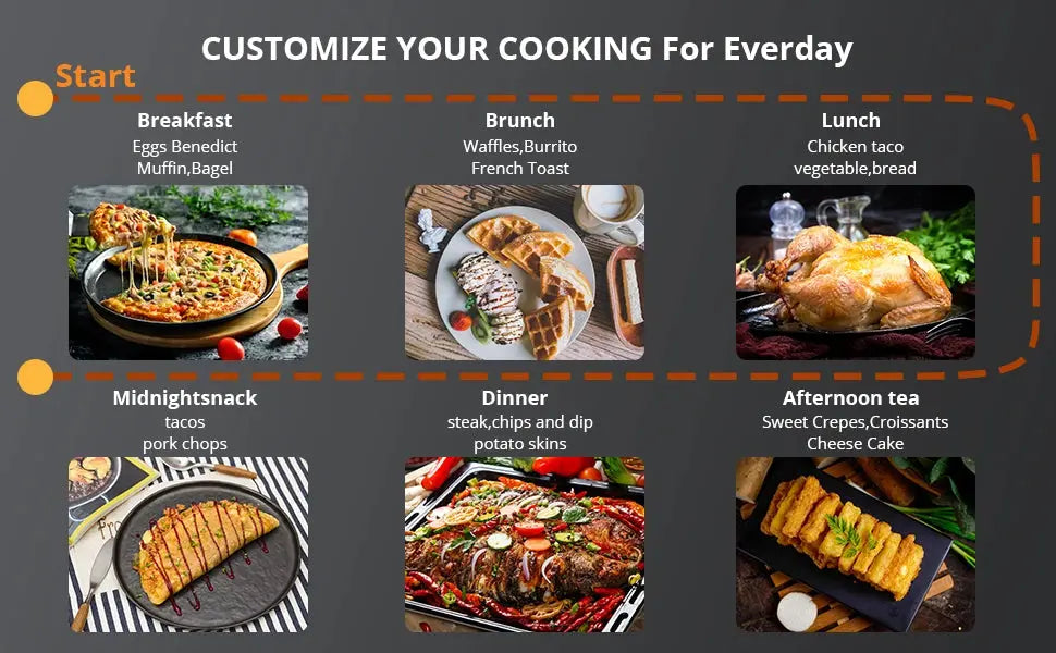 Air Fryer Oven Digital Large 7.7L Rapid Air Circulation,Air Fryers With Touch Screen Viewable Window Dishwasher Safe Accessories Smart_Life_Tech