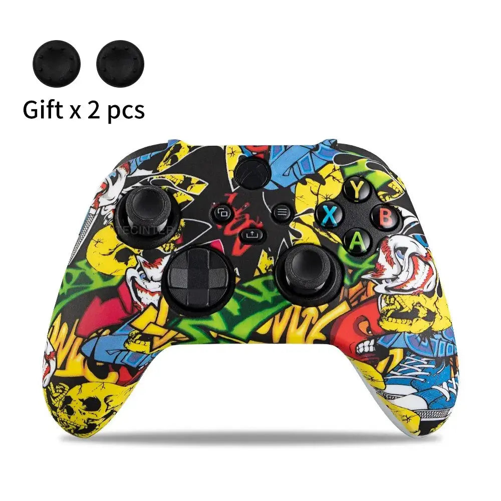 Soft Silicone Case For Xbox Series X/S Controller Protective Skin Gamepad Accessories Thumb Grips Caps Joystick Cover Shell Smart_Life_Tech