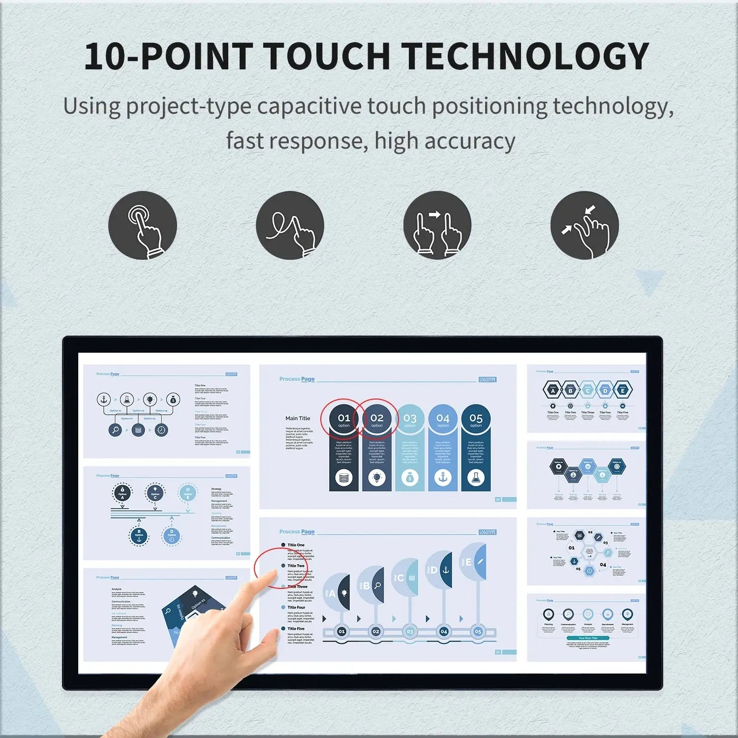 TouchWo 32 43 55 65" Interactive Whiteboard Touchscreen Monitor,All-in-One Touch Computer Smart Board For Office Classroom Smart_Life_Tech