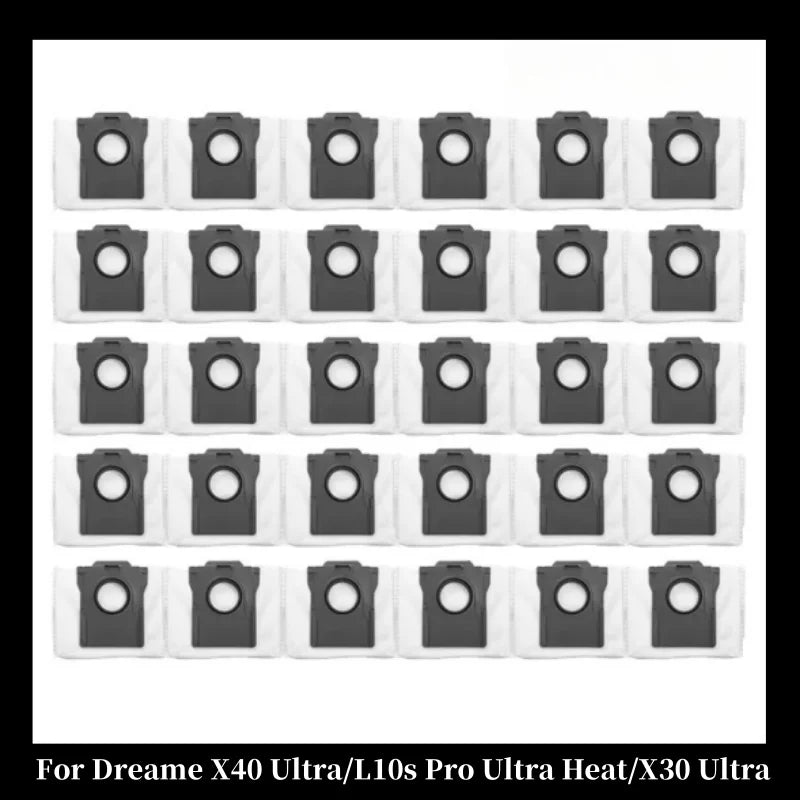 Dust Bags For Dreame X40 Ultra/L10s Pro Ultra Heat/X30 Ultra Accessories Mop Pads Disposable Activated Carbon Dust Bag Parts