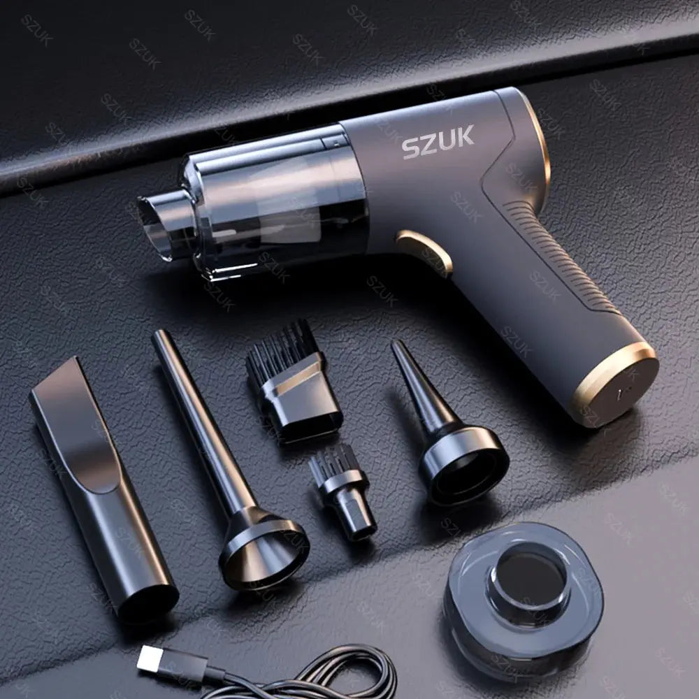 SZUK 2025 Car Vacuum Cleaner New Mini Vacuum Cleaner Strong Suction Wireless Portable Cleaner Handheld vacuum Cleaner for car Smart_Life_Tech