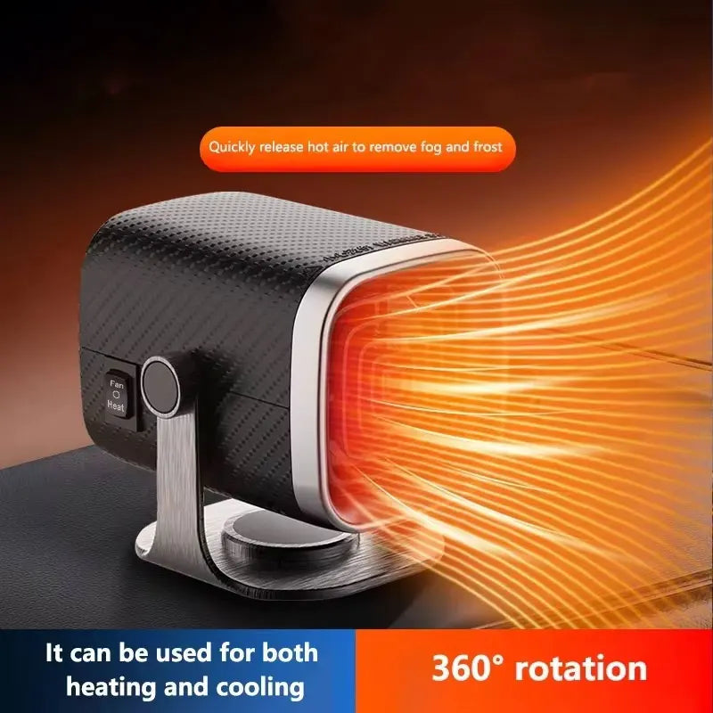 Car Home Heater 12V/24V Electric Cooling Heating Fan Electric Heater Fan Windshield Defogging Demister Defroster HOME Sup