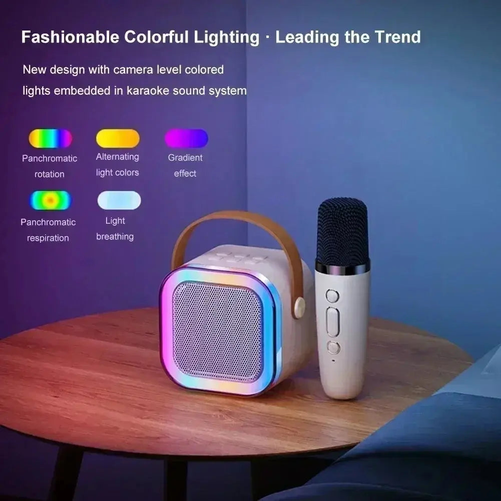 NEW Hot K12 Bluetooth Speaker Portable Home Cute Karaoke Mini Wireless Audio with Microphone K Song Family Singing Machine Smart_Life_Tech