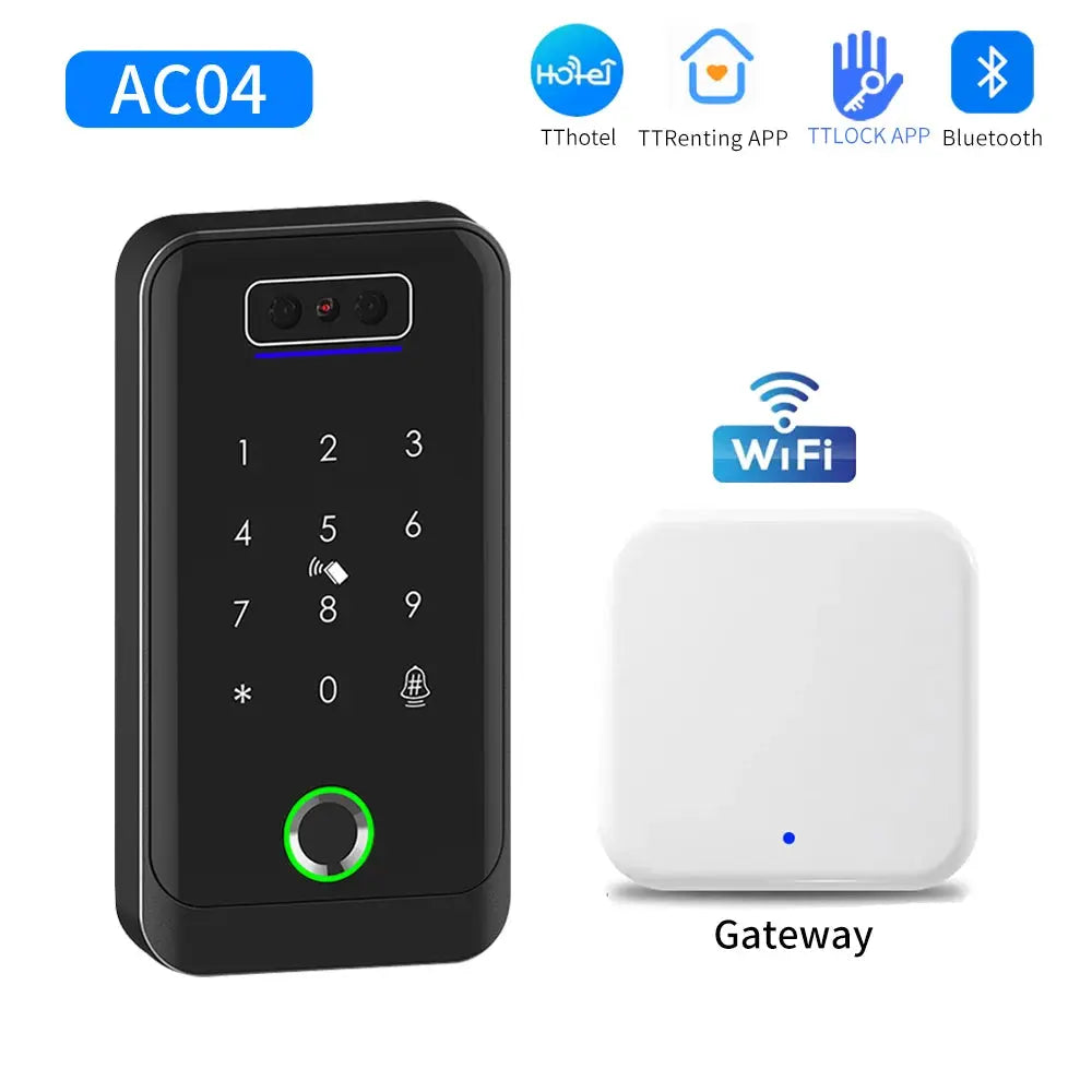 Multiple Platform TTlock TTHotel TTRenting Smart Lock Fingerprint & Face Recognition Access Control Keypad RFID IC Card Reader Smart_Life_Tech