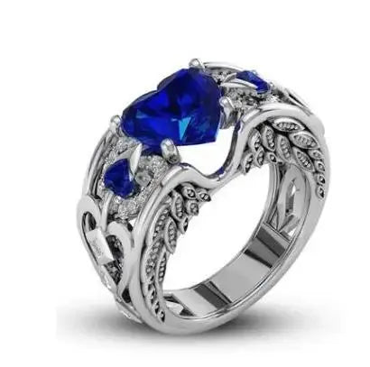 Classic 5 Color Authentic 925 Sterling Silver Ring Multicolor Love Heart Zircon Ring Wedding Jewelry Gift for Mother Anel Bijoux Smart_Life_Tech