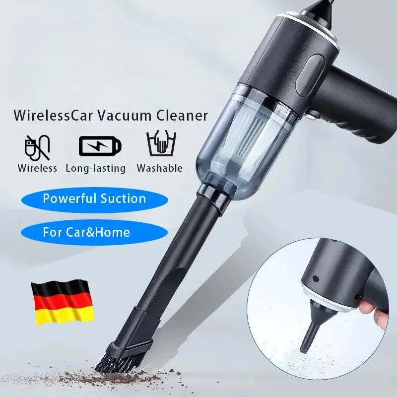 9000Pa Wireless Car Vacuum Cleaner USB Charging 1200mAh Portable Cleaning Appliance Mini Wet and Dry Vacuum Cleaner Household Smart_Life_Tech