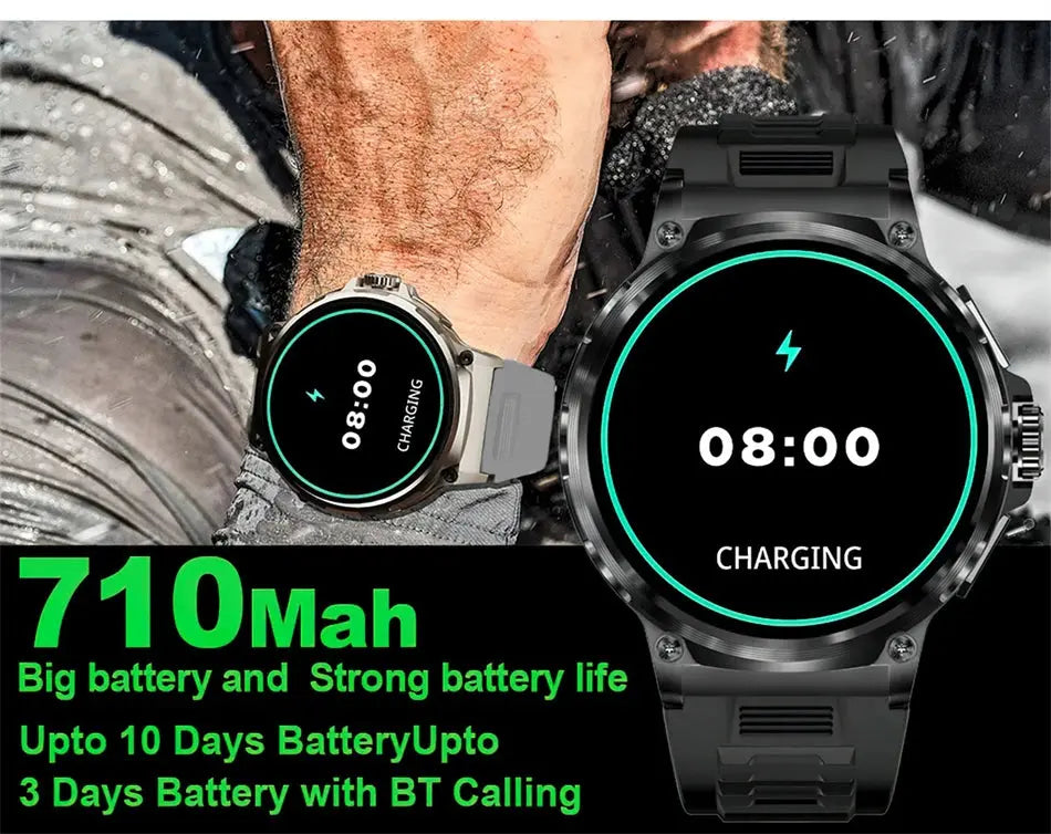 Men GPS Track Smart Watch 1.85 Inch Ultra HD AMOLED Screen Smart_Life_Tech