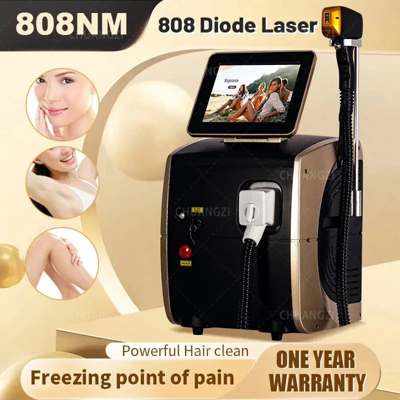 4000W Face 808nm Diode Laser Hair Removal Machine Alexandrit Permanent Painless Physical Underarm Body Care Depilation Equipment Smart_Life_Tech