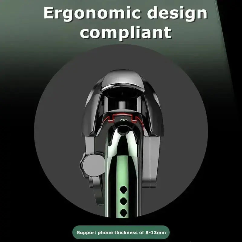 1Pair ABS Black Shark Mobile Phone PUBG Game Trigger Aim Shooting L1R1 Key Button Gamepad Joystick Controller for IPhone Android Smart_Life_Tech