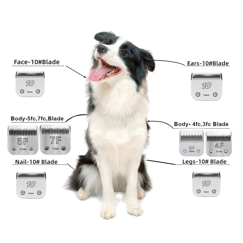 4F,5F,7F 9#,10#,30#,40#, 50# Pet Dog Grooming Clipper Blade For Most Andis,Oster A5 & 76 ,Wahl KM 10 Clippers Animals Clippers