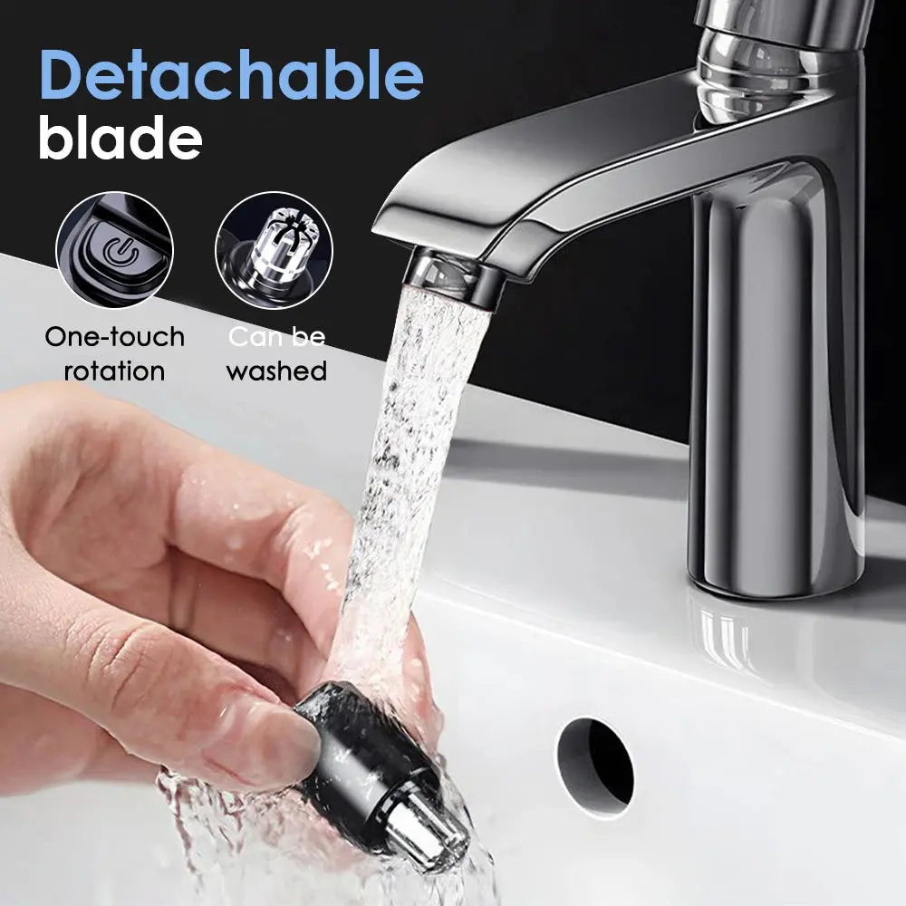 Electric Nose Hair Trimmer Rechargeable with Digital Display 6000 Rpm Mini Pocket Nose Ears Hair Shaving Eyebrow Trimmers Clippe Smart_Life_Tech
