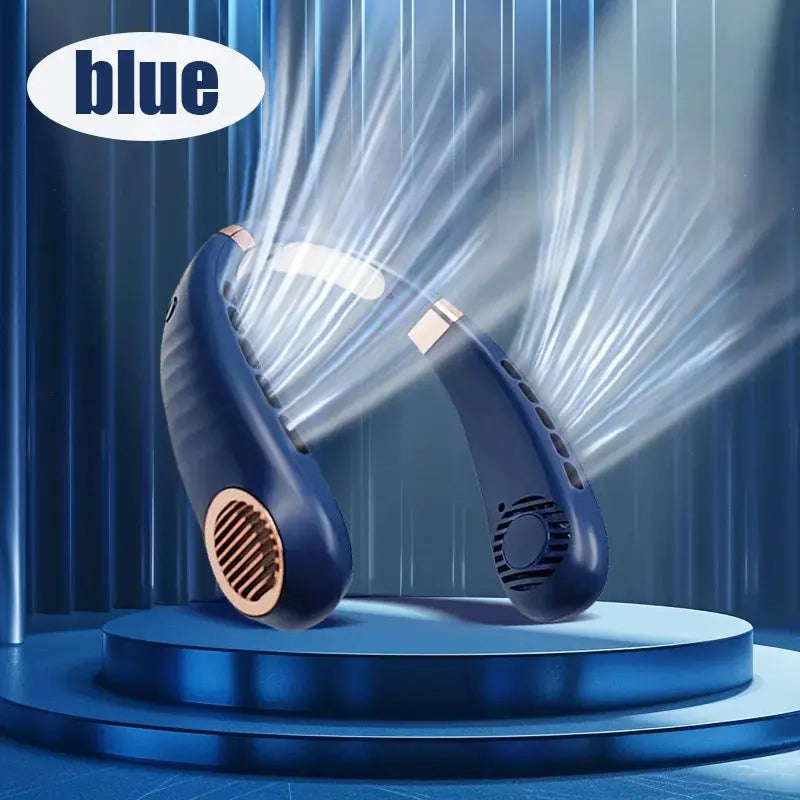 JKUOO Personal Neck Fan - 5-Speed Soft Silicone - Gym-Goers/Dog Walkers/Office Staff - Gym/Office/Park Cooler - Summer Sale Smart_Life_Tech