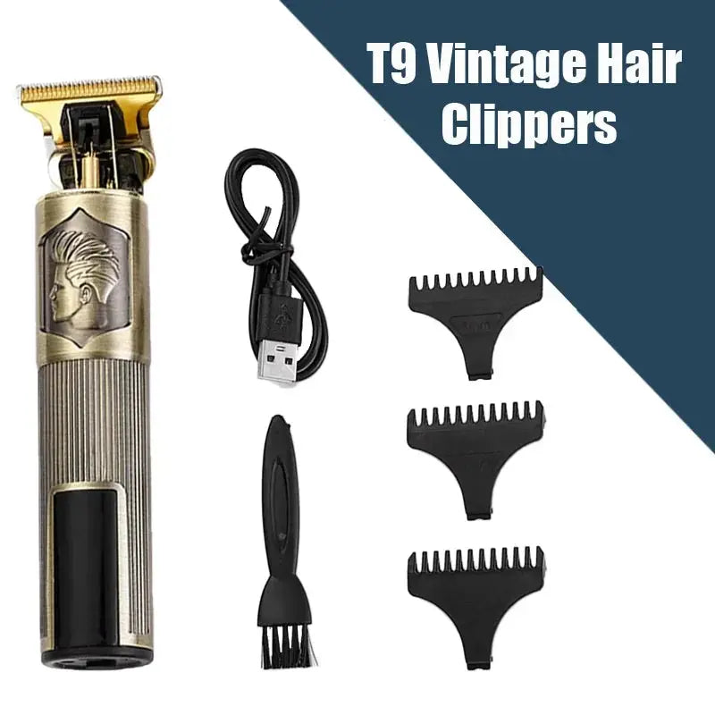 New！T9 Electric Hair Trimmer/Accessories | USB Professional Shaver | 0mm Bald Fade Cutting Machine Portable for Men Home Haircut Smart_Life_Tech