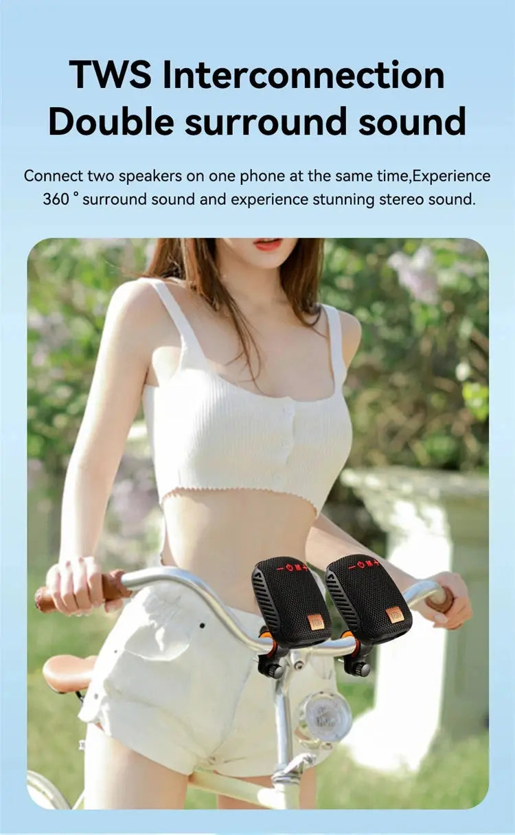 TG392 Outdoor Bicycle Bluetooth Speaker Portable Wireless Sound Box Rechargeable Handlebar Speaker Waterproof Bluetooth Speaker Smart_Life_Tech