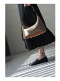 New Arrival Underarm Bag Women Genuine Leather Crossbody Bag Fashion Female Nylon Handbag Luxury Messenger Purses