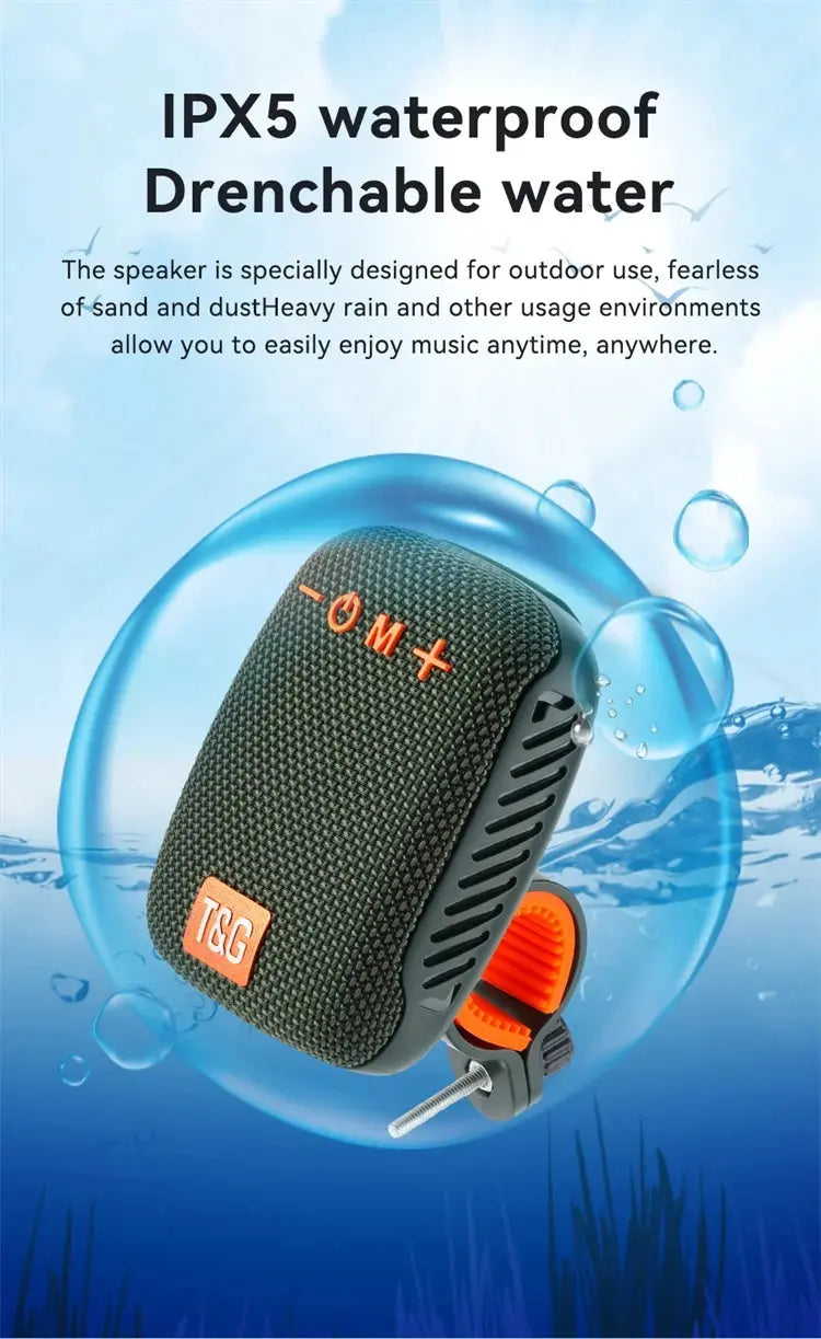 TG392 Outdoor Bicycle Bluetooth Speaker Portable Wireless Sound Box Rechargeable Handlebar Speaker Waterproof Bluetooth Speaker Smart_Life_Tech