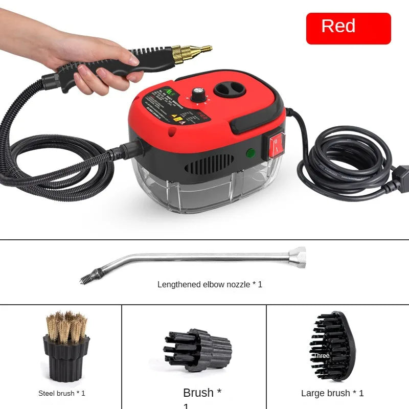 2500W Steam Cleaner High Temperature Pressure Washer Steam Cleaning Machine For Home Air Conditioning Kitchen Hood Car 1200ml