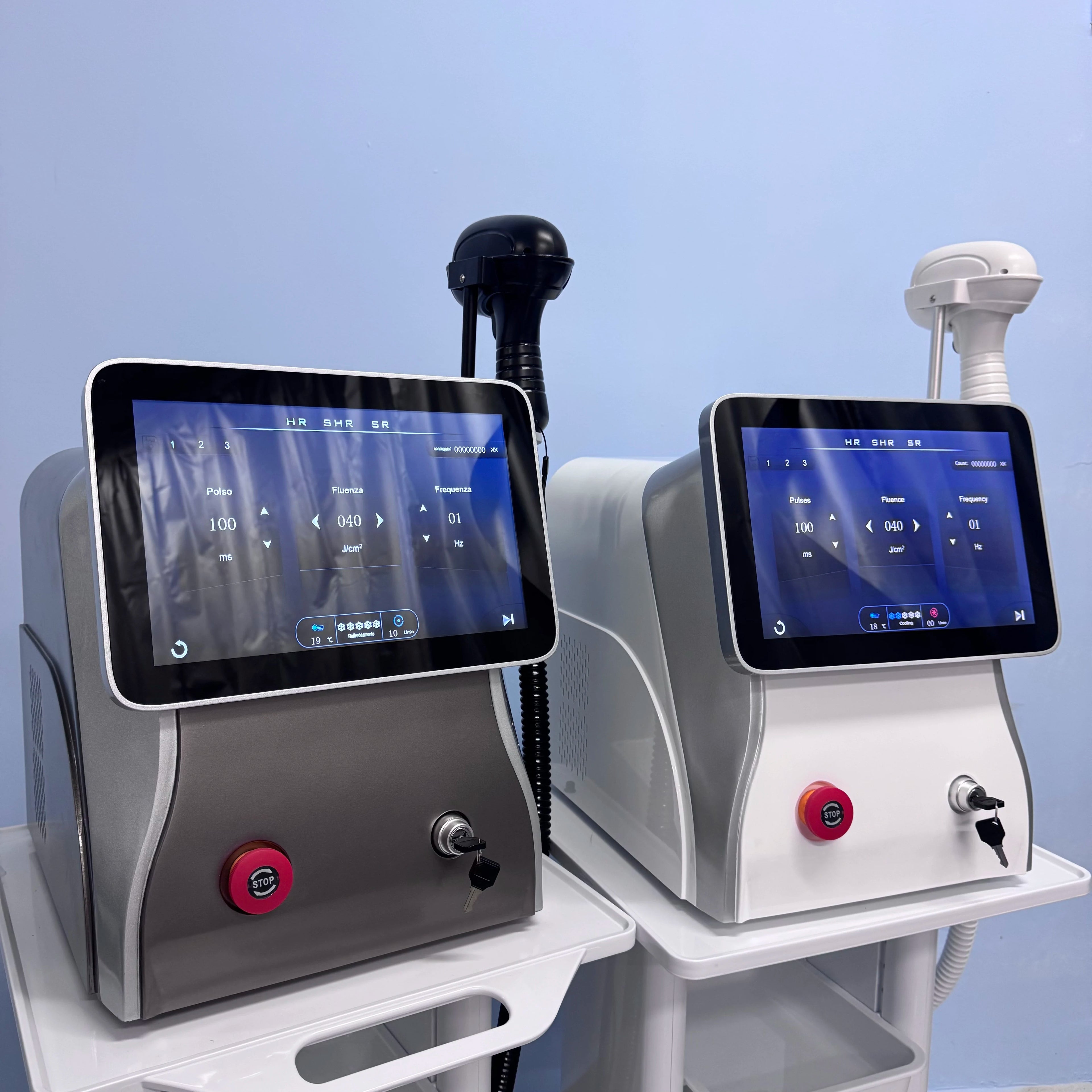 4500W Diode Laser Angel's Light Emerald Ice Platinum Cooling Head 3 Wavelengths 100J Permanent Painless Hair Removal Device